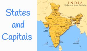 States and Capitals of India For static gk for upsc, ssc, rrb, ibps