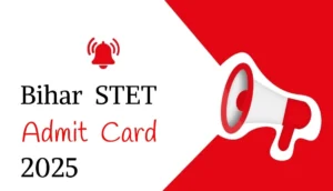 Bihar STET Admit Card 2025: Download Now
