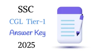 SSC CGL Tier-1 Answer Key 2025 Direct Link Activated @ ssc.gov.in