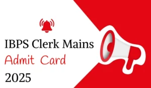 IBPS Clerk Mains Admit Card 2025: Download Link