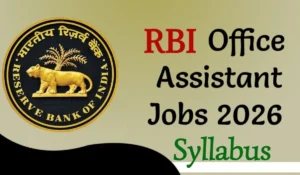RBI Office Attendant 2026 — Exam Pattern & Syllabus